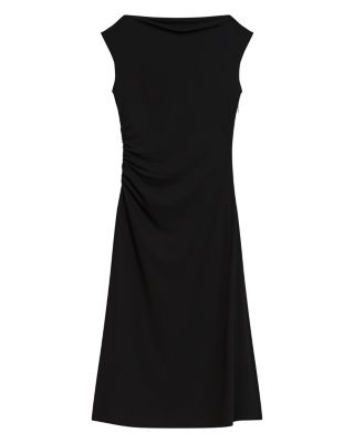 Boat Neck Midi Dress