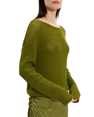 Easy Open Neck Pullover Sweater