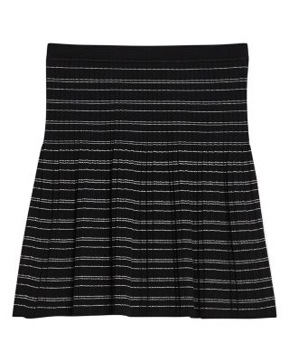Rib Stripe Mini Skirt