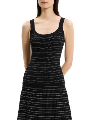 Ribbed Contrast Stripe Tank