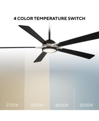 Smart Fans Rotary 65in Selectable 2700-3000-4000-5000K LED Indoor or Outdoor Smart Home Ceiling Fan
