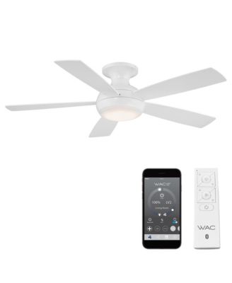 Smart Fans Odyssey 52in 3000K LED Indoor or Outdoor Flushmount Smart Compatible Ceiling Fan