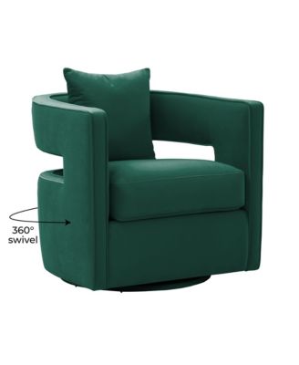 Kennedy Velvet Swivel Chair