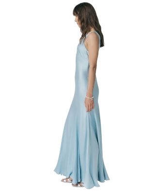  Willow Satin Maxi Sip Dress
