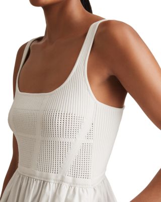 Kori Knit Cotton Mix Midi Dress