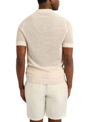 Mesh Knit Polo Shirt