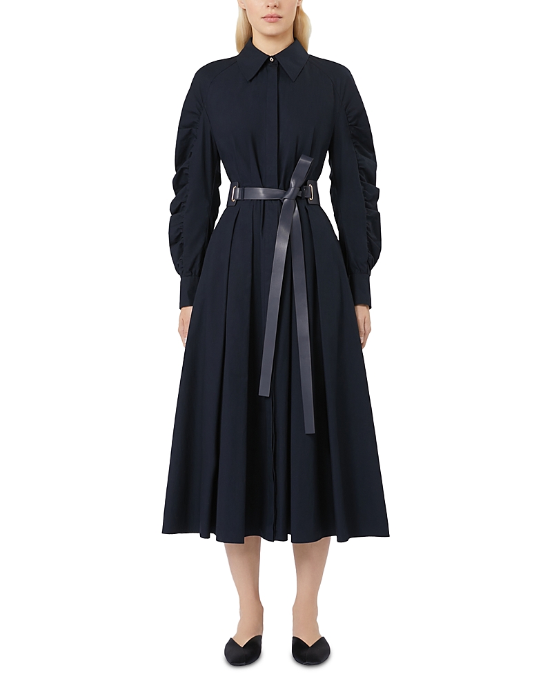 Max Mara Studio Valdese Navy Shirt Dress