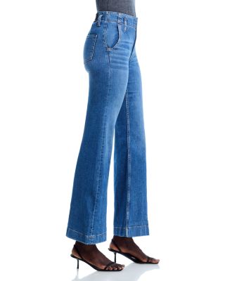 Rosalya High Rise Flare Jeans in Navy 1