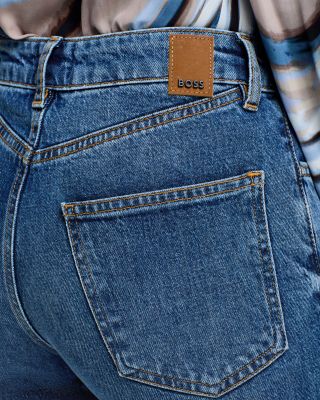 Parkway High Rise Slim Leg Jeans in Navy