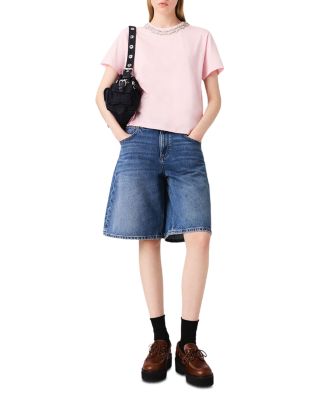 Short Sleeve Jewel Neck Tee