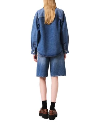 Faded Denim Jacket & Bermuda Shorts 