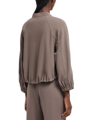 Techno Cady Jacket with Elastic Drawstring Hem