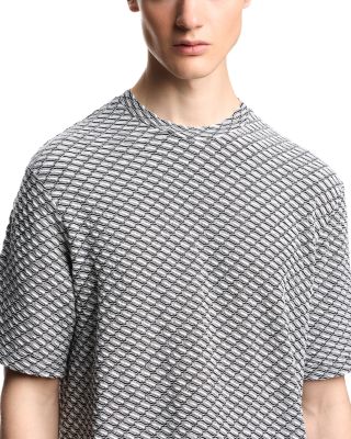 Regular Fit Jacquard Geo Motif Tee  