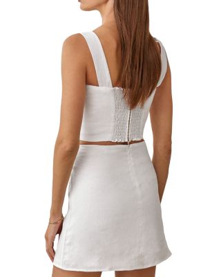 Veranda Linen Mini Skirt