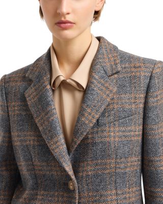 Icon Checkered Wool Blazer