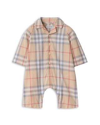 Unisex Check Cotton Jumpsuit - Baby
