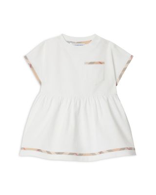 Girls' Check Trim Cotton Dress with Bloomers - Baby