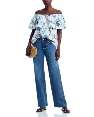 Palisade Palms Off-the-Shoulder Top