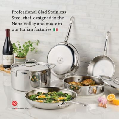 ProBond&amp;reg; Luxe 11&amp;quot; Professional Clad Stainless Steel Skillet