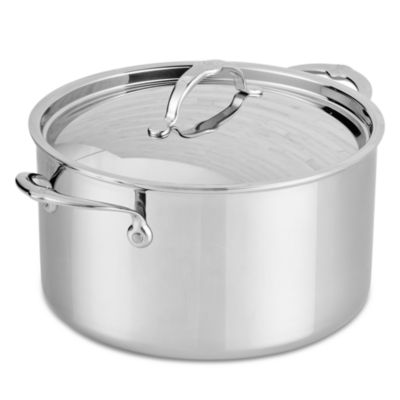 ProBond Luxe 8 Quart Professional Clad Stainless Steel Stockpot with Lid
