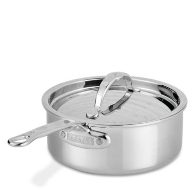 ProBond Luxe 2 Quart Professional Clad Stainless Steel Saucepan with Lid