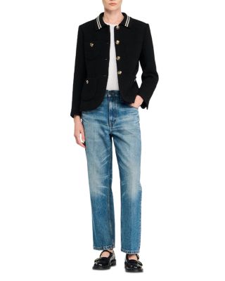 Tweed Contrast Stripe Jacket