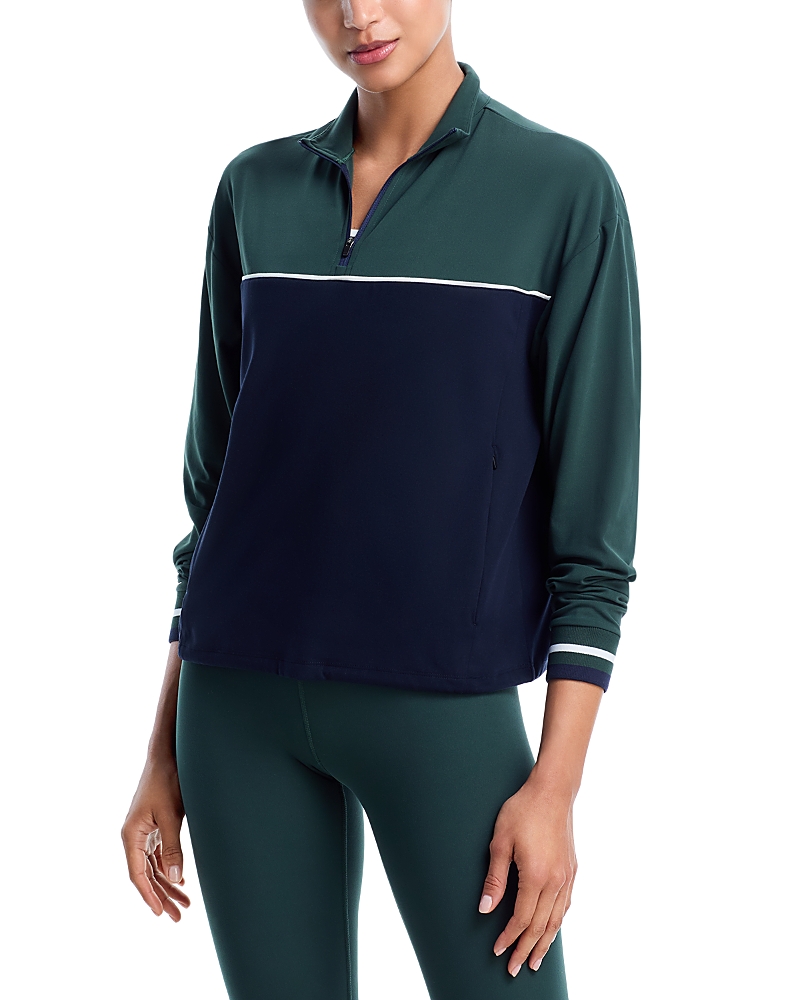 Splits59 Millie Quarter Zip Jacket In Green