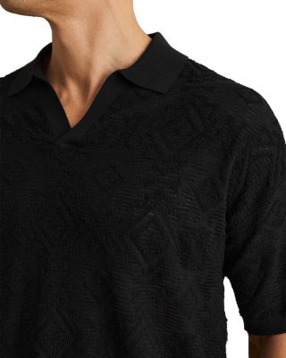 Aztek Slim Fit Jacquard Knit Polo