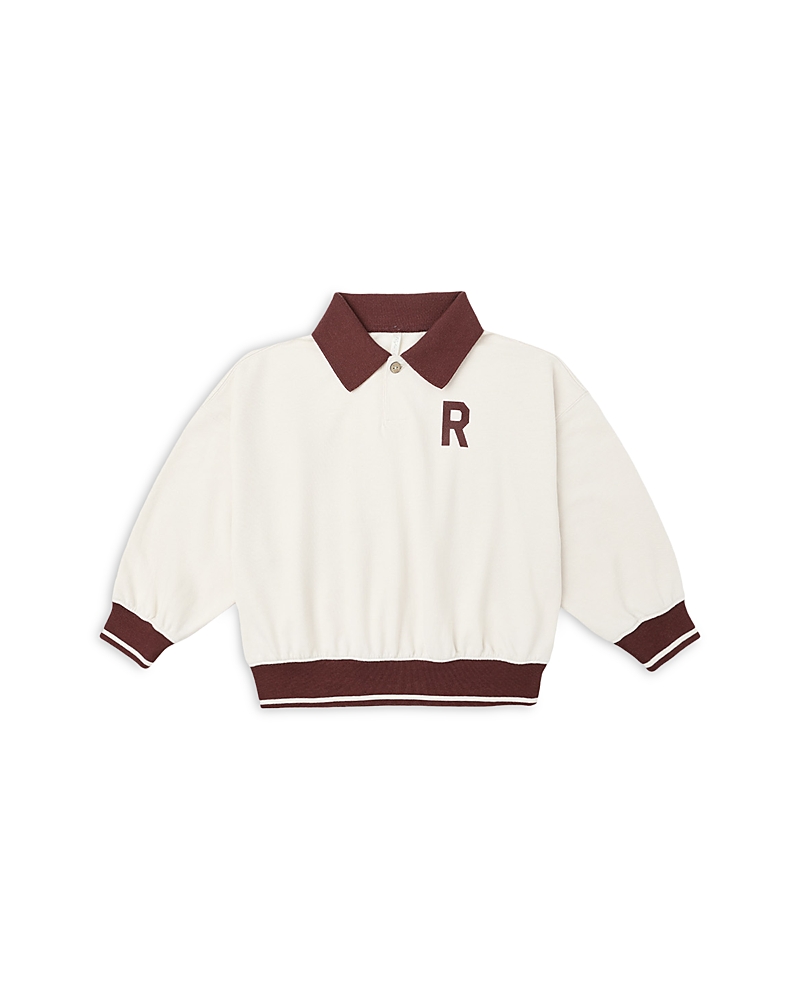 Rylee + Cru Boys' Collared Sweatshirt - Little Kid In White