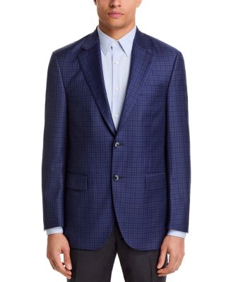 Flynn Checkered Wool Regular Fit Sportscoat