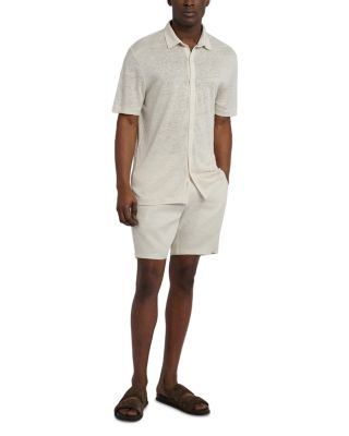 Linen Fixed Waist 7.5&amp;quot; Shorts