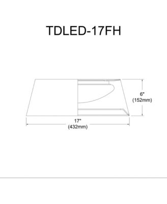 TDLED Tapered Drum Shade Flush Mount