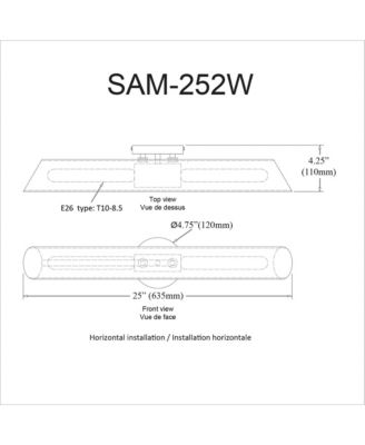 Samantha 2 Light Tall Vanity Light