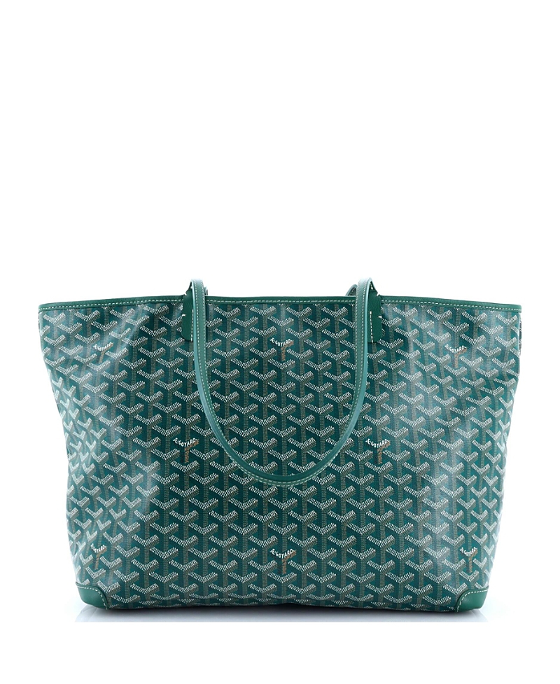 Pre-owned Pre-owned Goyard Goyard Mm Artois Tote Coated Canvas In Green