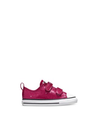 Converse - Girls' Chuck Taylor All Star 2V Ox Glitter Sporty Sneakers - Toddler, Big Kid