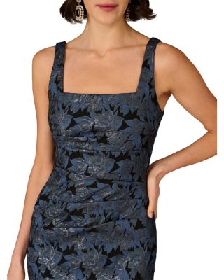 Stretch Jacquard Midi Dress