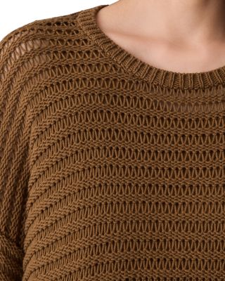 Crewneck Cord Yarn Pullover Sweater