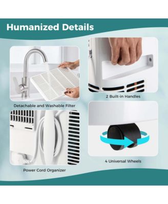  12000 BTU Portable Air Conditioner with Heat Smart WiFi Enabled Home AC Unit 8000 BTU(12000BTU ASHRAE)