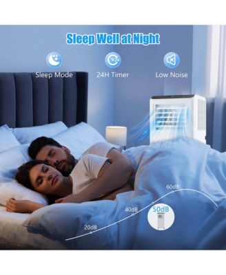  6500 BTU(10000 BTU ASHRAE) Portable Air Conditioner 3 -in-1 Air Cooler Dehumidifier Fan 24H Timer