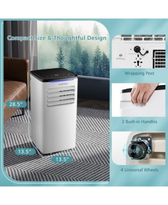  5200 BTU (8000 BTU ASHRAE) Portable Air Conditioner 3-in-1 AC Unit w/ Cool Dehum Fan Sleep Mode