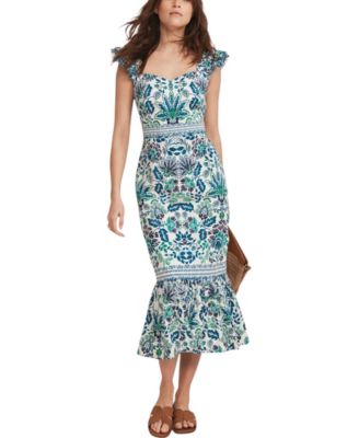 Mint Velvet - Women's Floral Printed Midi Dress