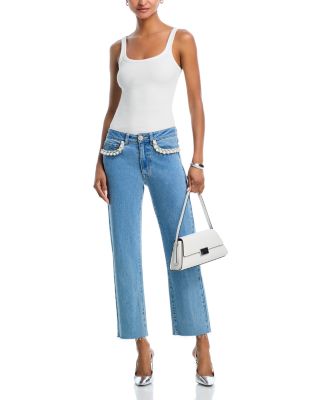 Baylor Pearl Crystal Jeans in Star Light Blue