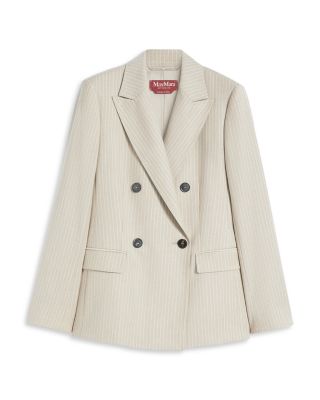 Wool Blend Flannel Blazer