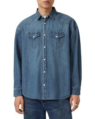 Fenton Relaxed Fit Long Sleeve Denim Shirt