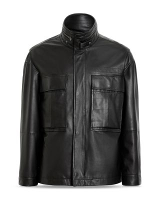 Halton Relaxed Fit Leather Jacket