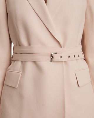 Single Breasted Belted Suit Jacket