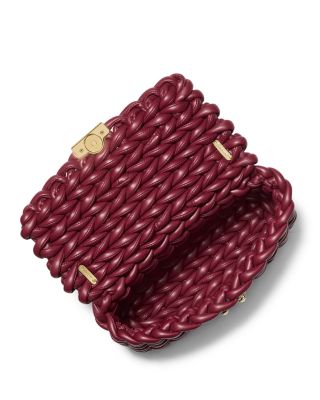 Woven Large Convertible Chain Shoulder Bag