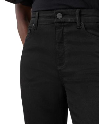 Haldan High Rise Slim Bootcut Jeans in Perfect Black