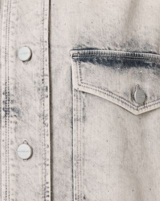 Faye Sparkle Denim Shirt Dress