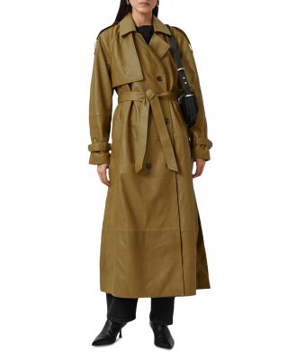 Reed Leather Trench Coat